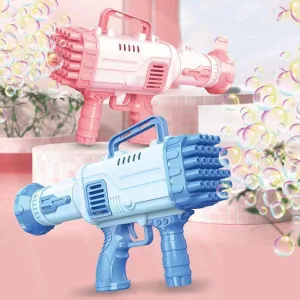 32 Holes Bubble Machine Electric Children's Toy Gatling Bubble Gun Automatic Porous | Brodtica.com