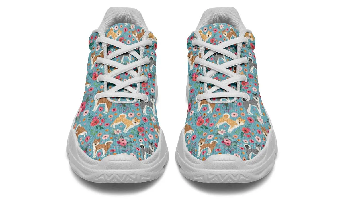 Akita Flower Chunky Sneakers