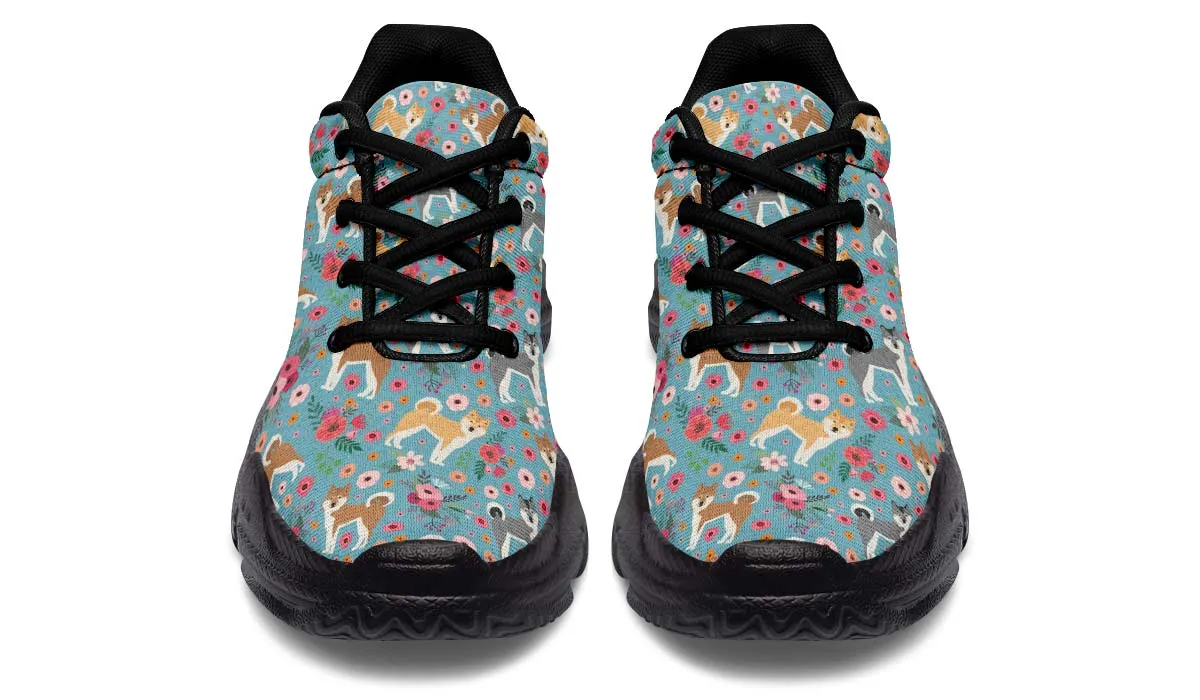 Akita Flower Chunky Sneakers