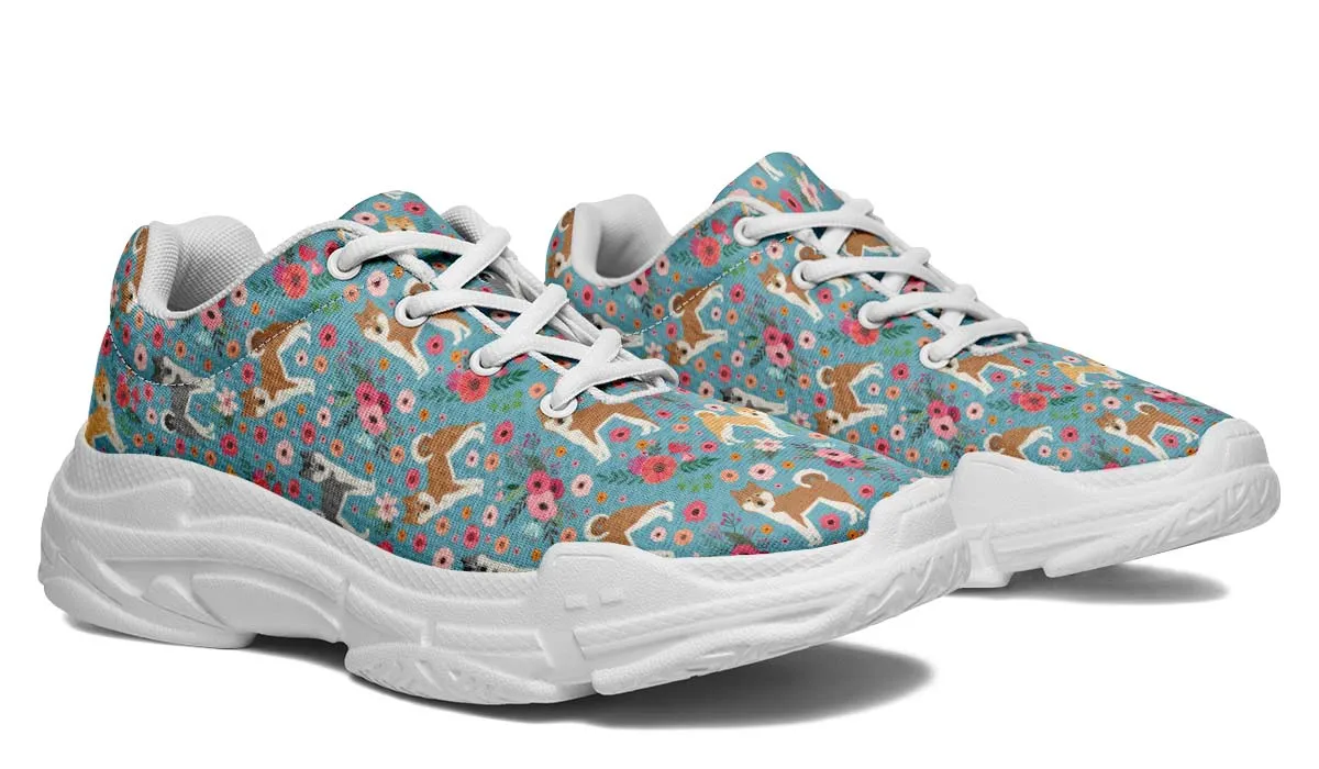 Akita Flower Chunky Sneakers