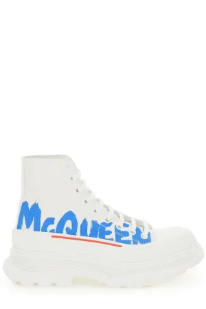 Alexander McQueen Chunky Sole Logo Printed Sneakers