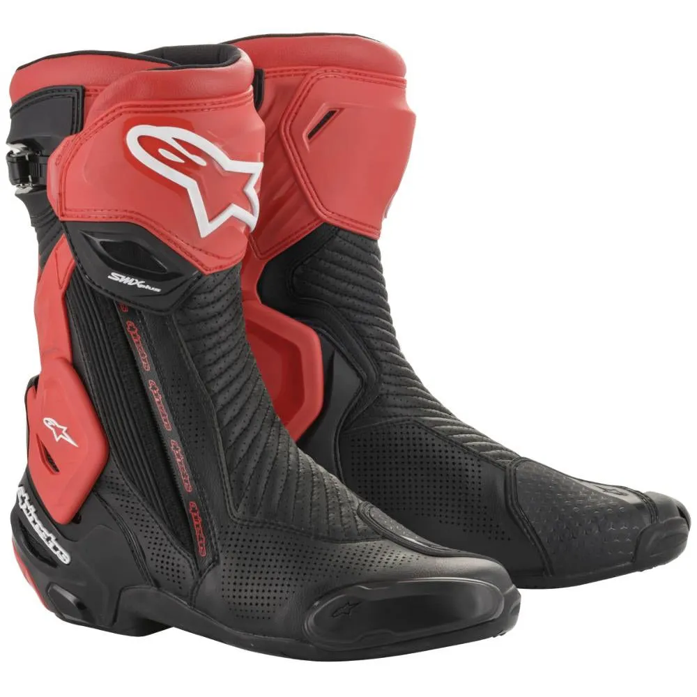 Alpinestars Men’s SMX-PLUS v2 Vented Black and Red Boots