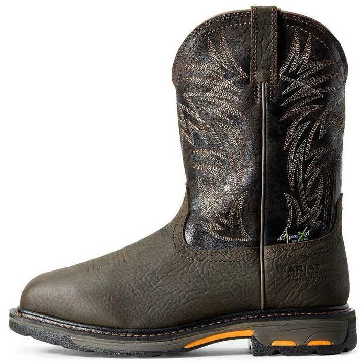 Ariat Men's WorkHog 11" Comp Toe WP MetGuard Western Work Boot - 10016265