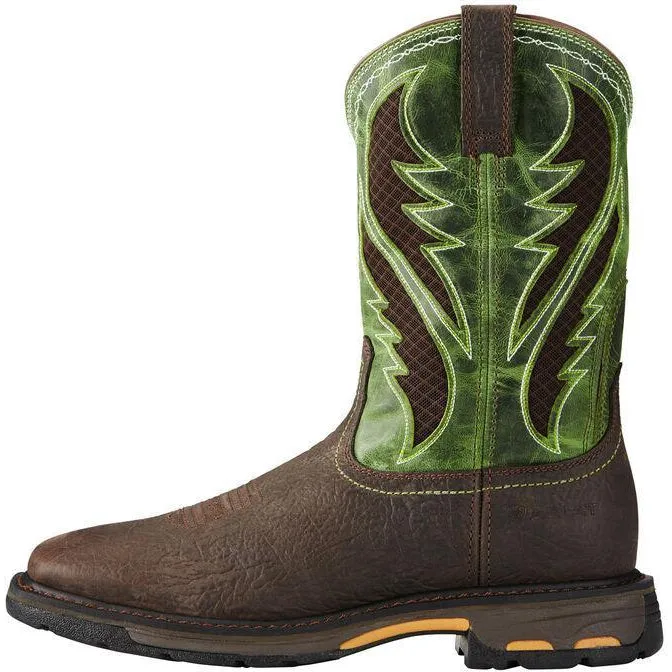 Ariat Men's WorkHog VentTEK 11" Wide Comp Toe Western Work Boot - 10020084