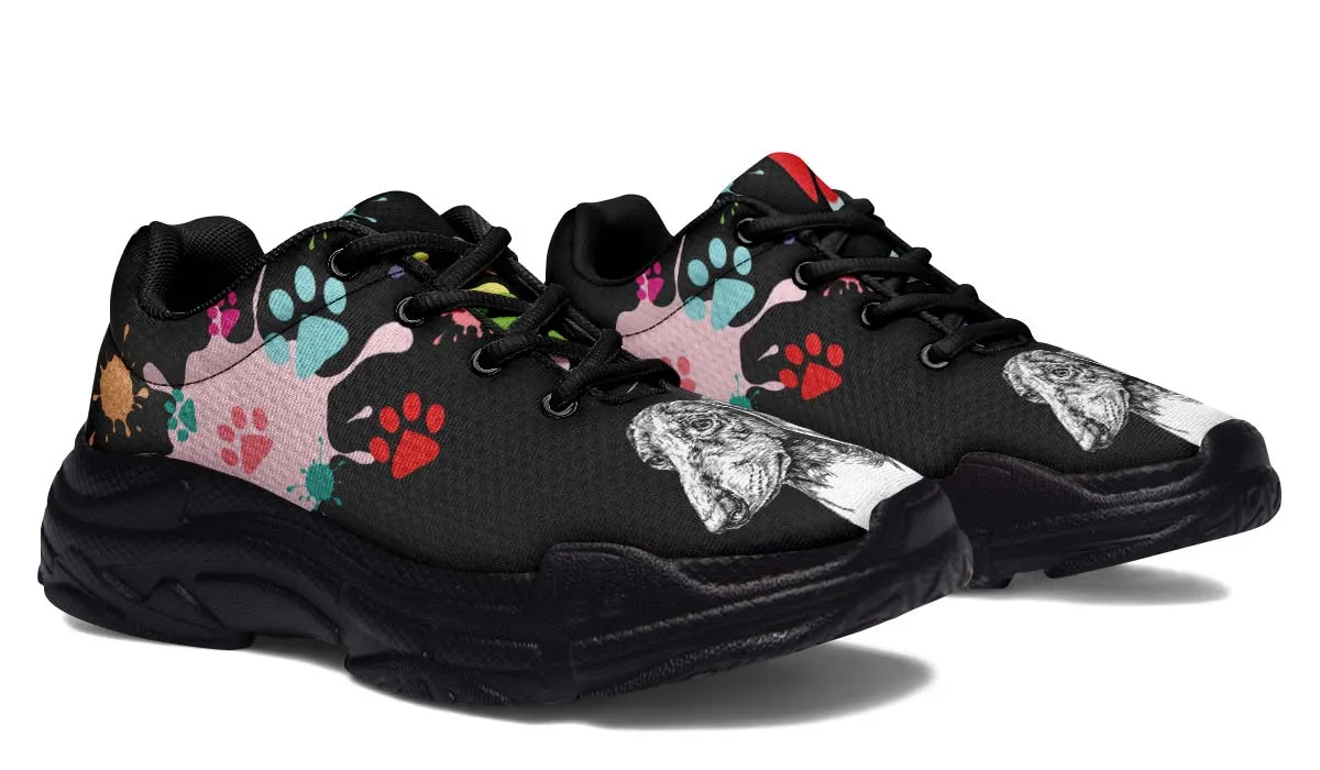 Artsy Dachshund Chunky Sneakers