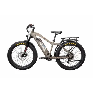 Bakcou Flatlander Hunting Ebike Fat Tire Electric Mountain Bike 750W