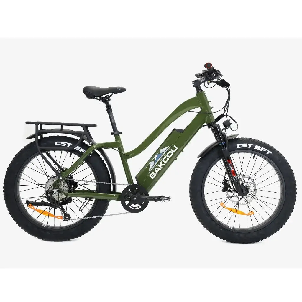 Bakcou Flatlander Step through (ST) 24" 750W 48V Fat Tire Electric Hunting Bike