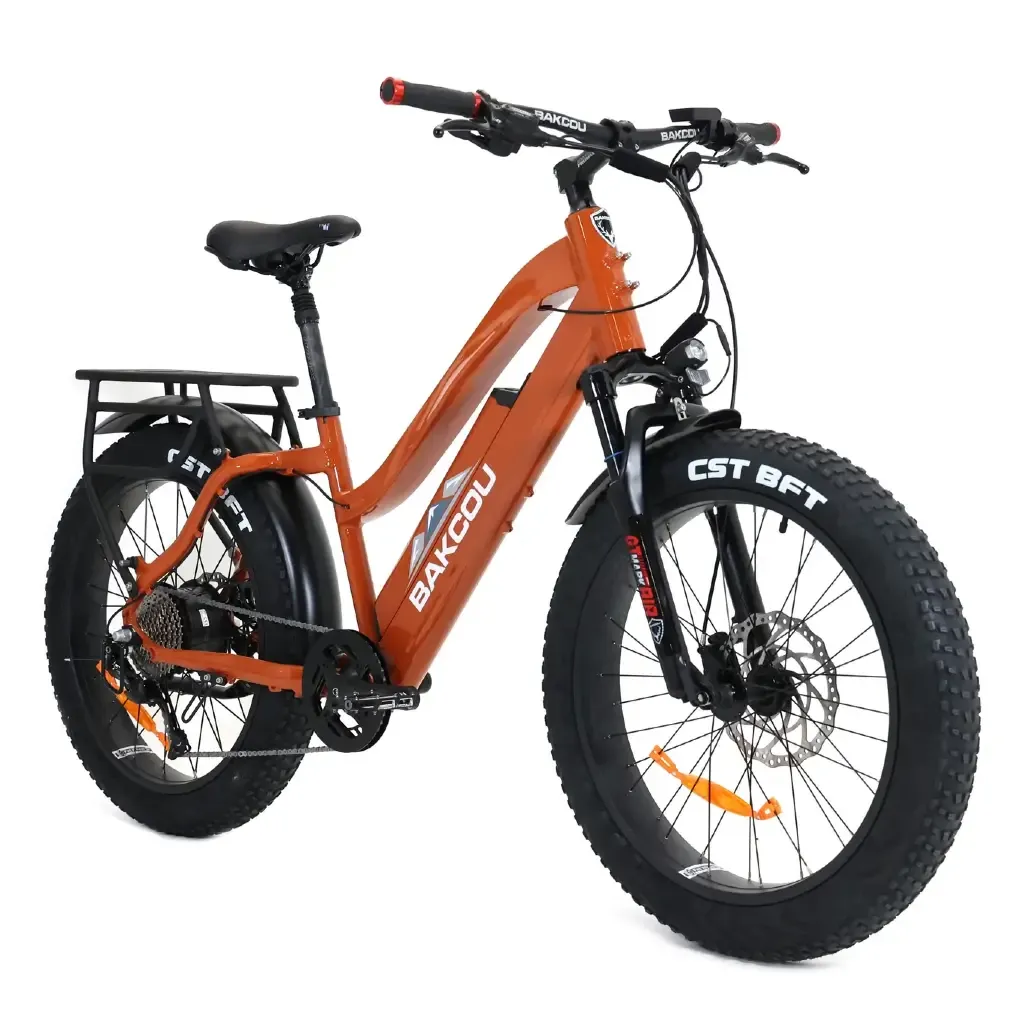 Bakcou Flatlander Step through (ST) 24" 750W 48V Fat Tire Electric Hunting Bike