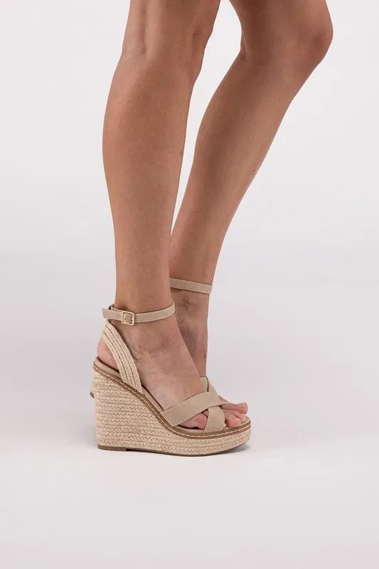 Basset Espadrille Platform Wedge Sandals