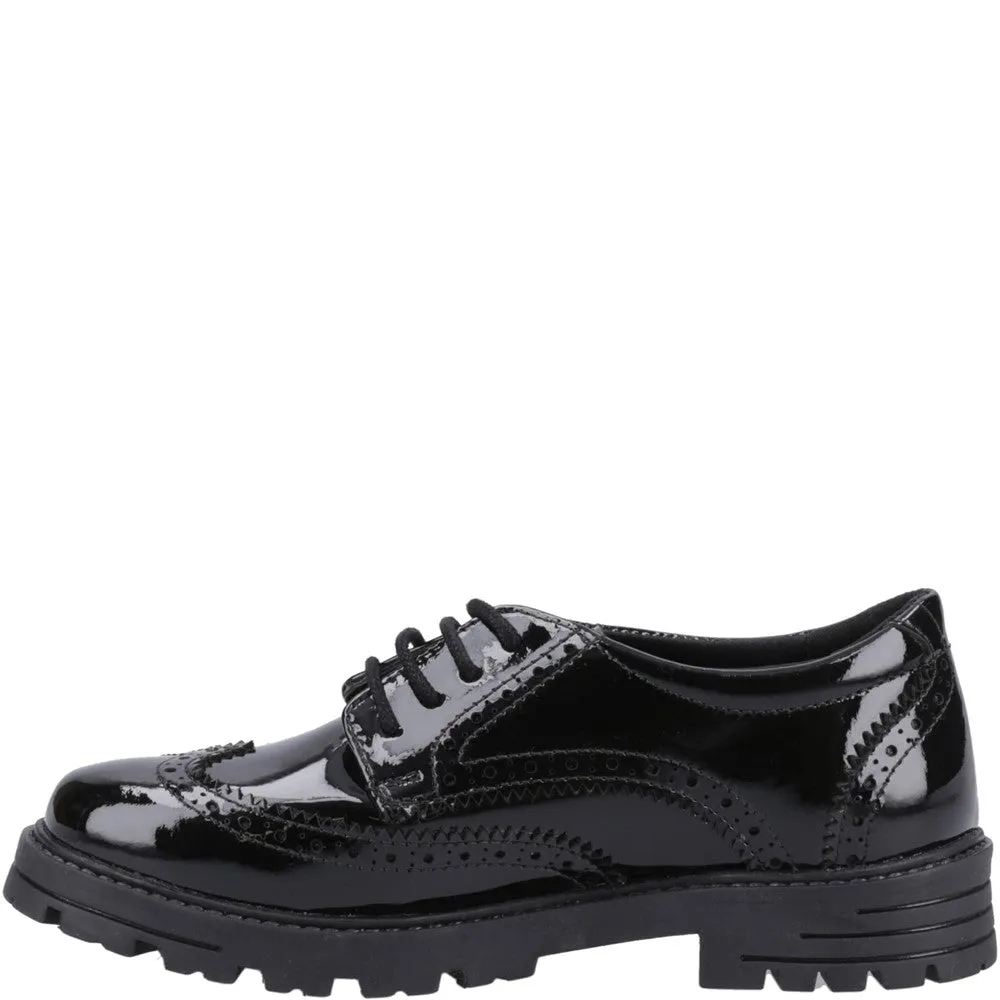 Black Maxine Patent Senior School Shoes