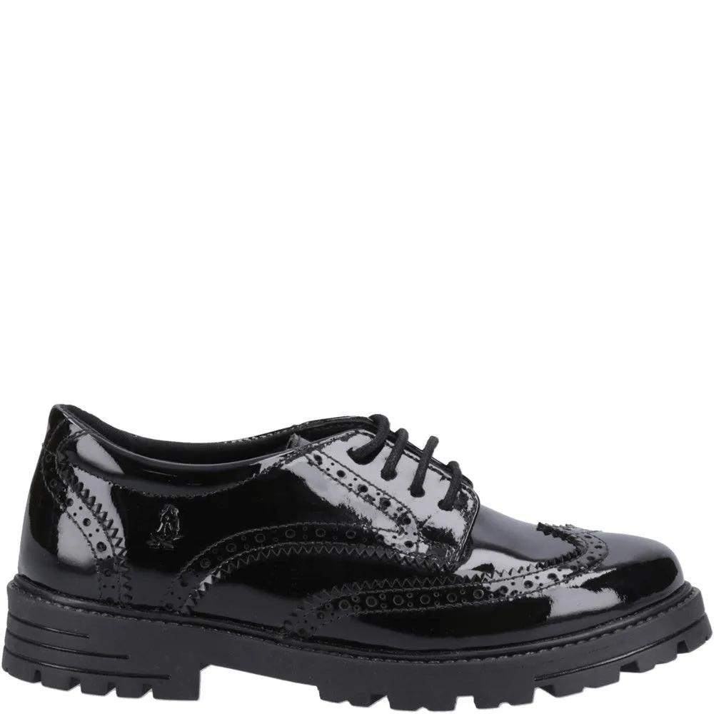 Black Maxine Patent Senior School Shoes