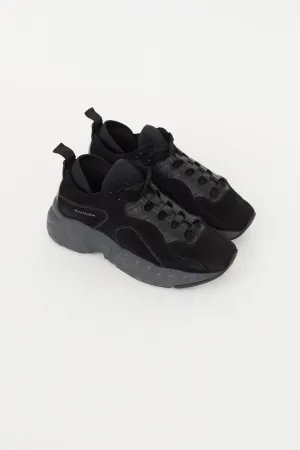 Black Suede Rockaway Sneaker