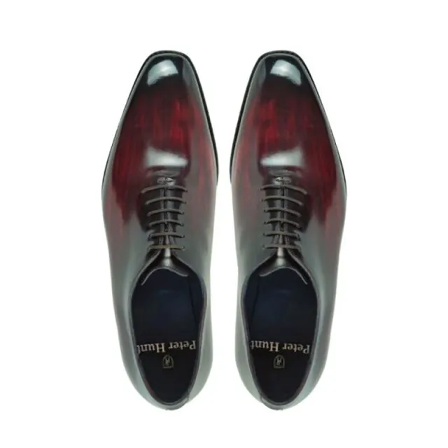 Blended Color Genuine Leather Oxford Shoes