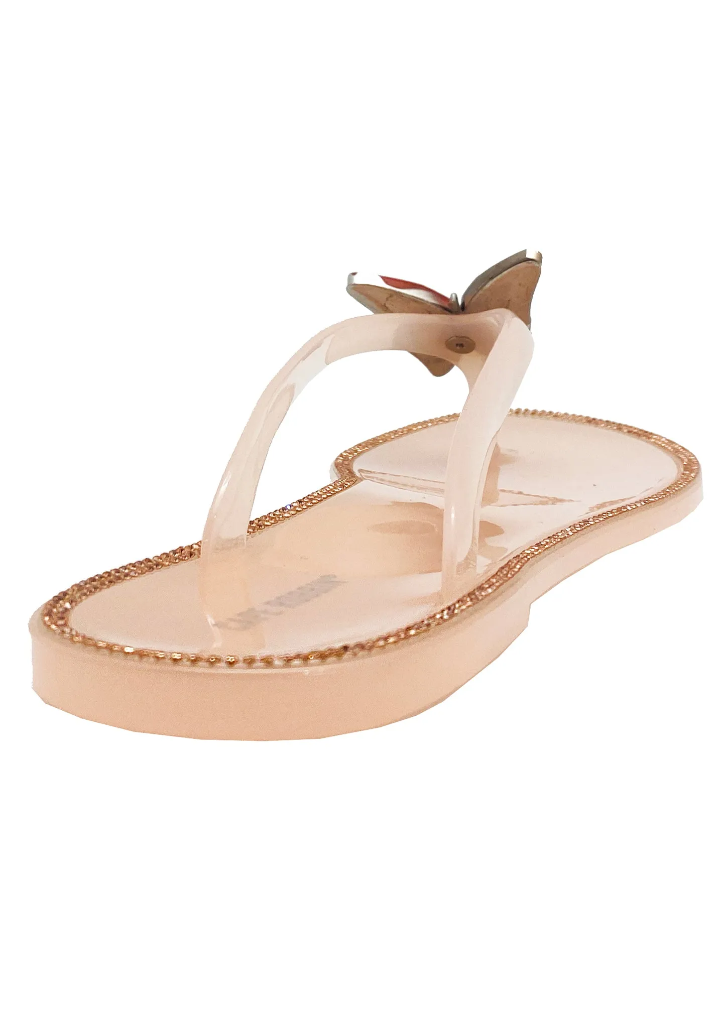 Blushing Butterfly Jelly Sandals