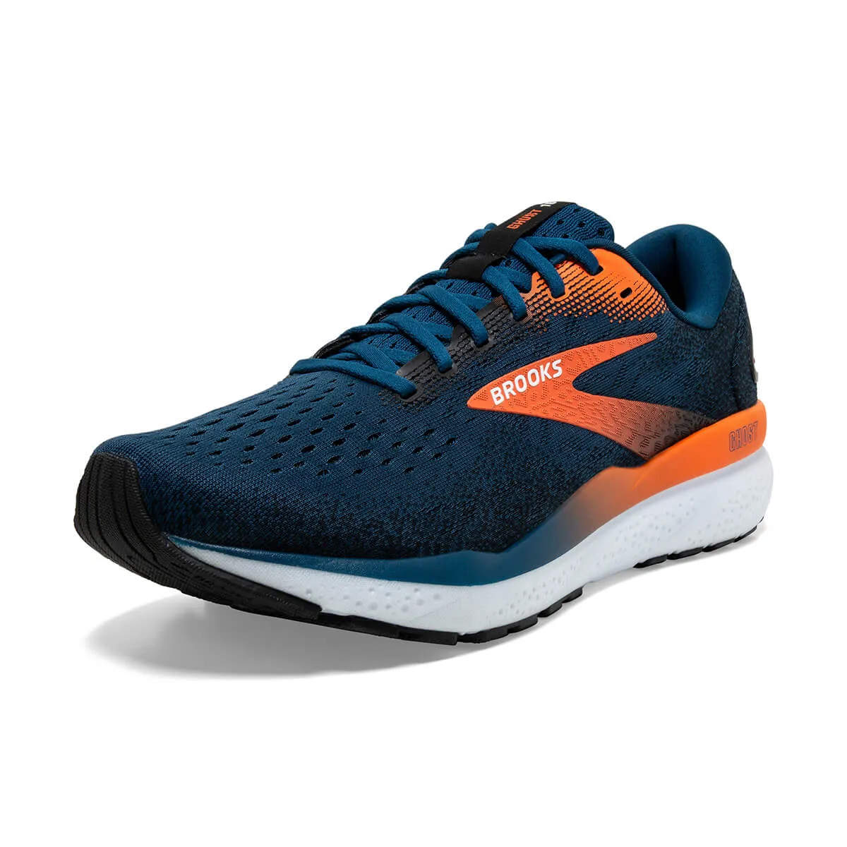 Brooks Ghost 16 Mens | Blue Opal/black/nasturtium