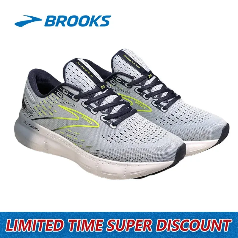 Brooks Glycerin GTS 20 Series Outdoor Running Shoes Sneakers Casual Shoes Training Running Shoes Shock absorption and comfort