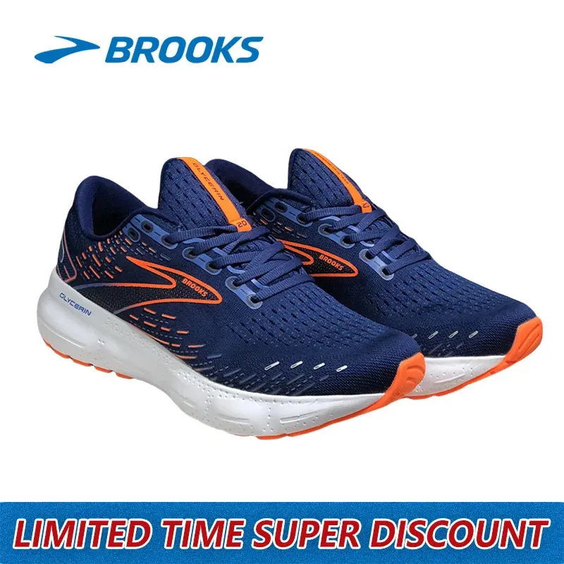 Brooks Glycerin GTS 20 Series Outdoor Running Shoes Sneakers Casual Shoes Training Running Shoes Shock absorption and comfort