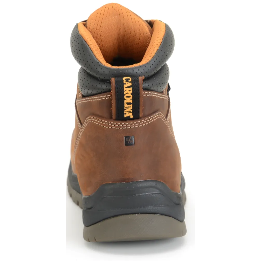 Carolina Men's Bruno Lo 6" Soft Toe WP Work Boot - Brown - CA5020