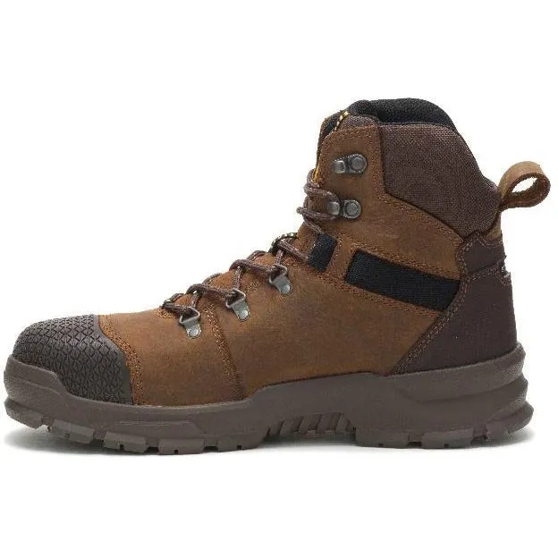 CAT Men's Accomplice X Steel Toe WP Work Boot - Brown - P91331