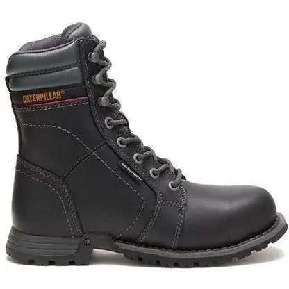 CAT Women's Echo Steel Toe WP Rubber Outsole Work Boot - Black - P90899