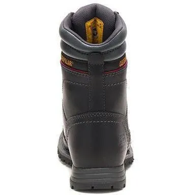 CAT Women's Echo Steel Toe WP Rubber Outsole Work Boot - Black - P90899