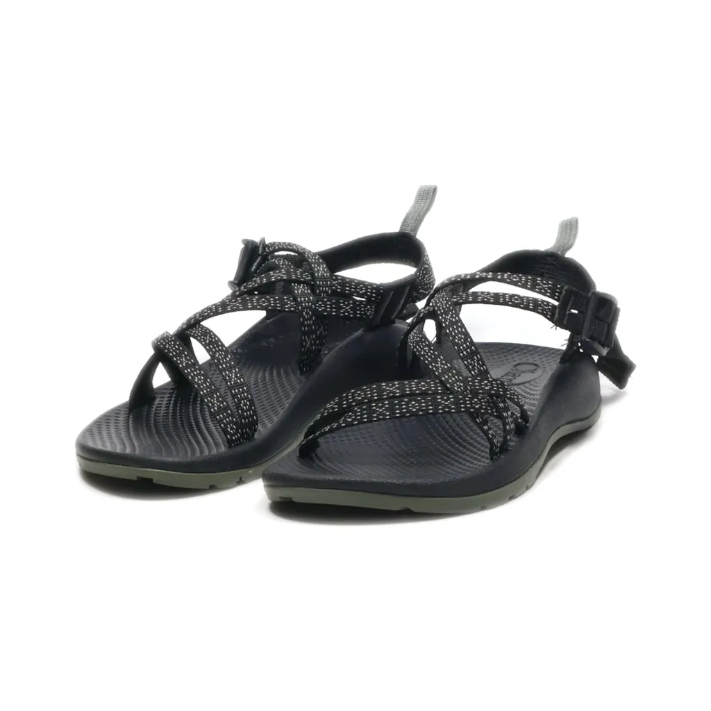 Chaco Flat Sandals Fabric Black Colour For Kids