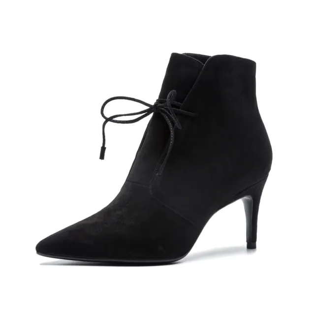 Chia Women's Suede Ankle Boots Fall Winter