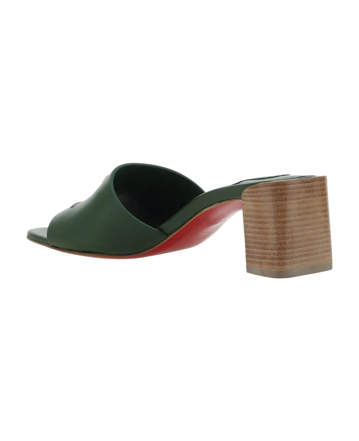 CHRISTIAN LOUBOUTIN Green Leather Sandals for Women