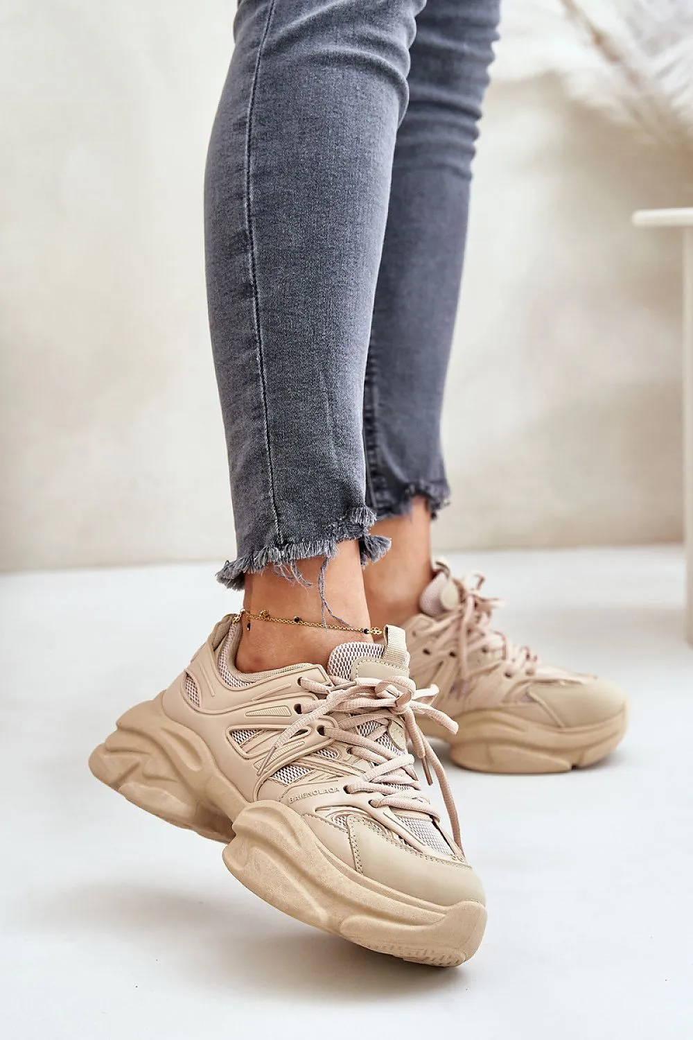 Chunky Laced Sneakers