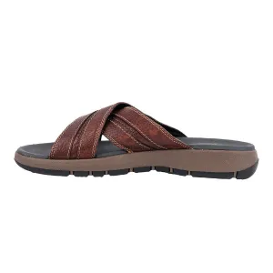 Clarks Brixby Cross Casual Sandals Leather Brown Colour For Men