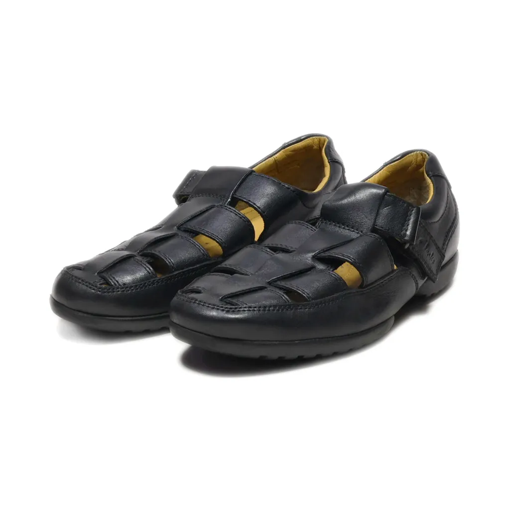 Clarks Casual Sandals Leather Black Colour For Men