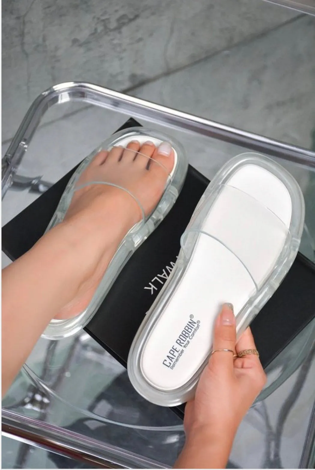 Clear Jelly Sandal