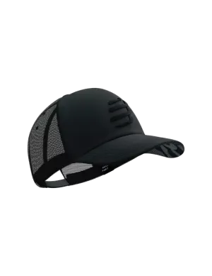 Compressport Unisex's Trucker Cap - Black/Black Refelctive