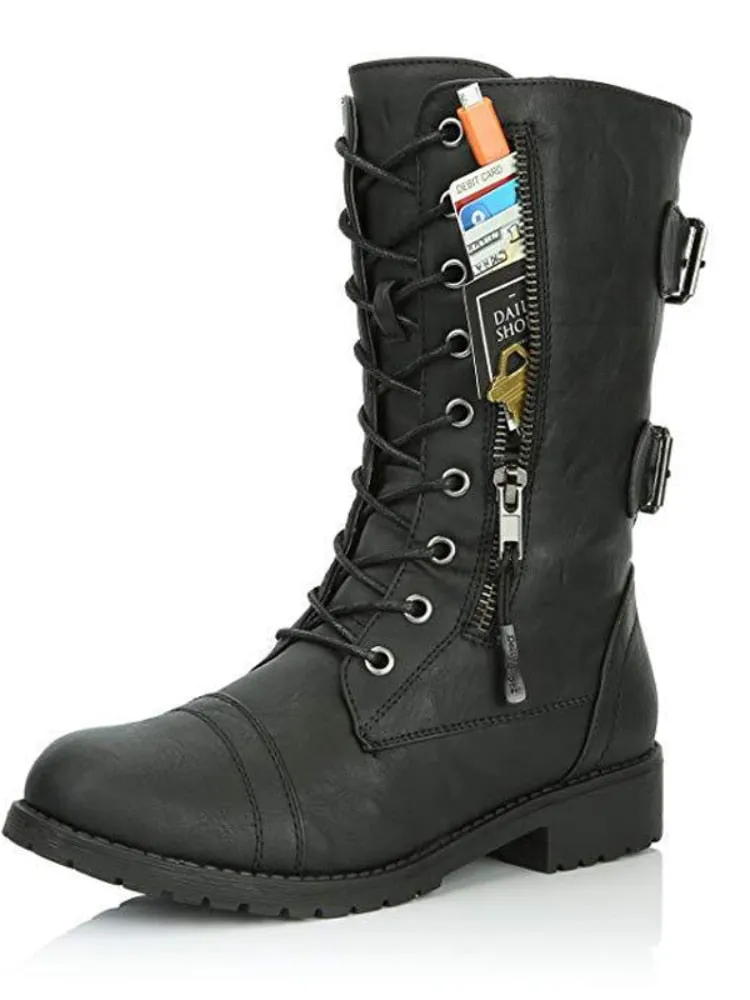 Credit Card Pocket Motorcycle Boots