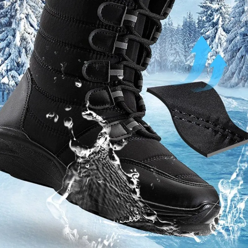 Cuzcare Fur Orthopedic Shoes Mid-calf Snow Boots For Women