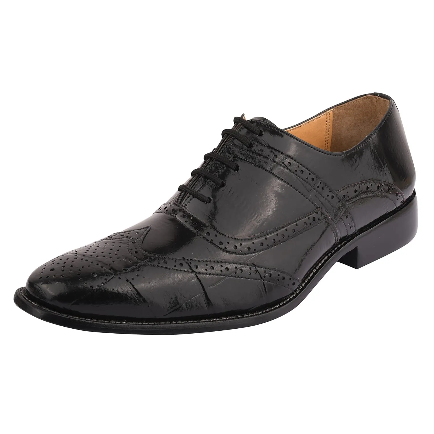 Dallas Genuine Leather Oxford Style Brogue Dress Shoes