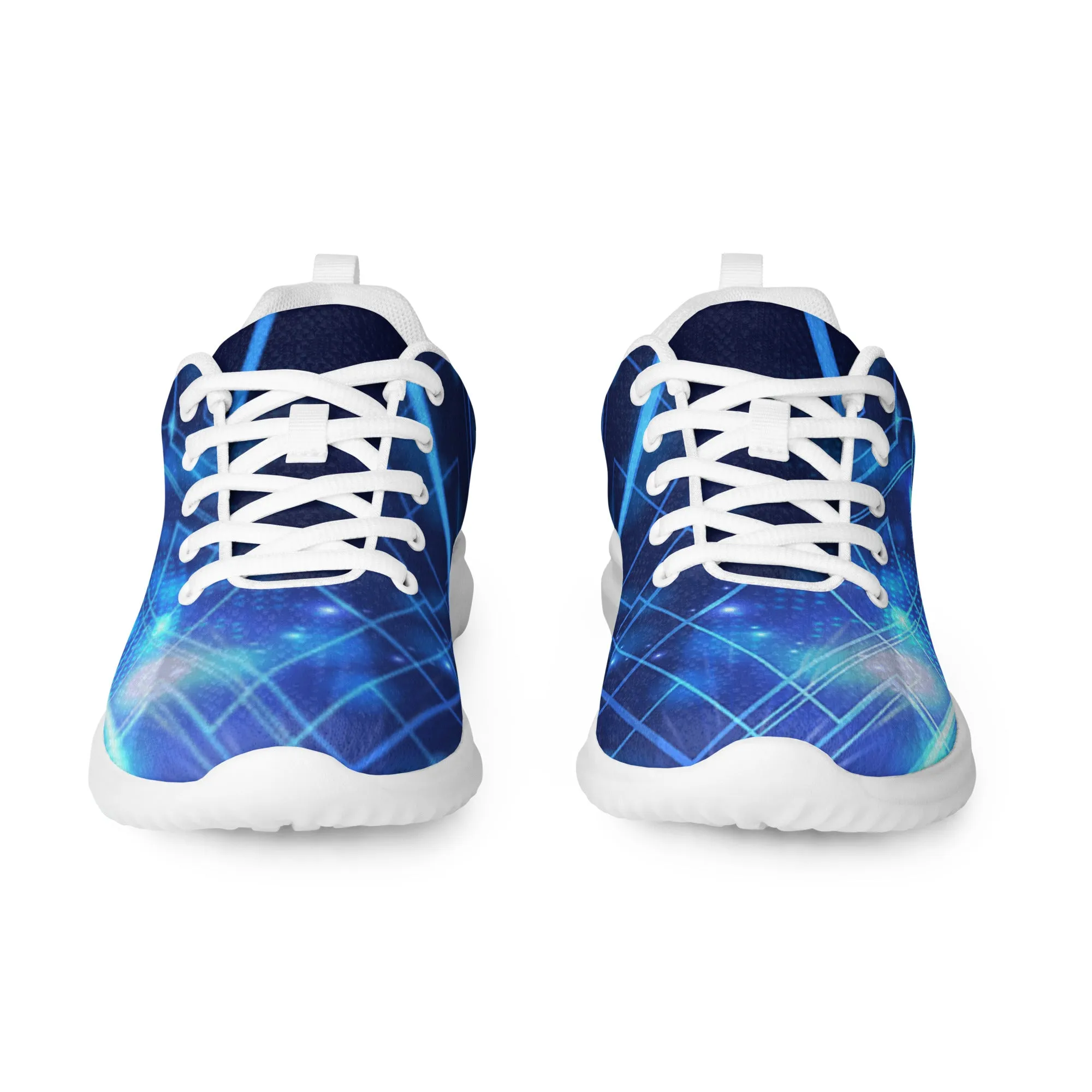 DASH Blue Circuit Men’s Athletic Shoes Lightweight Breathable Design by IOBI Original Apparel