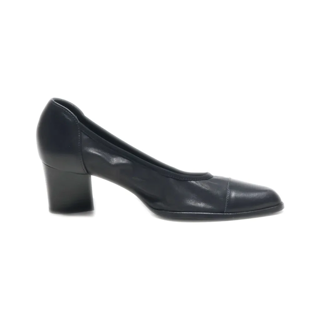 Di Fontana Mid-Heel Shoes Leather Black Colour For Women