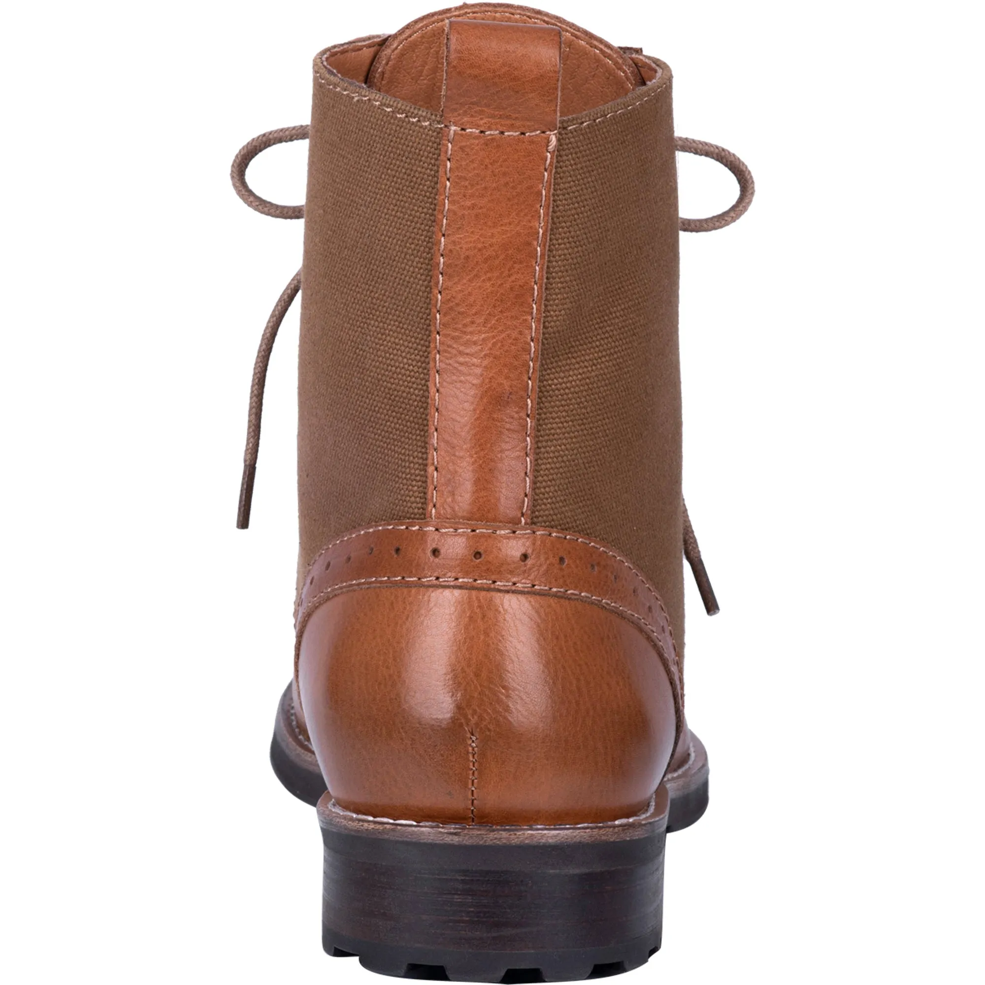 Dingo Mens Camel Andy 6in Cap Toe Ankle Boots Leather