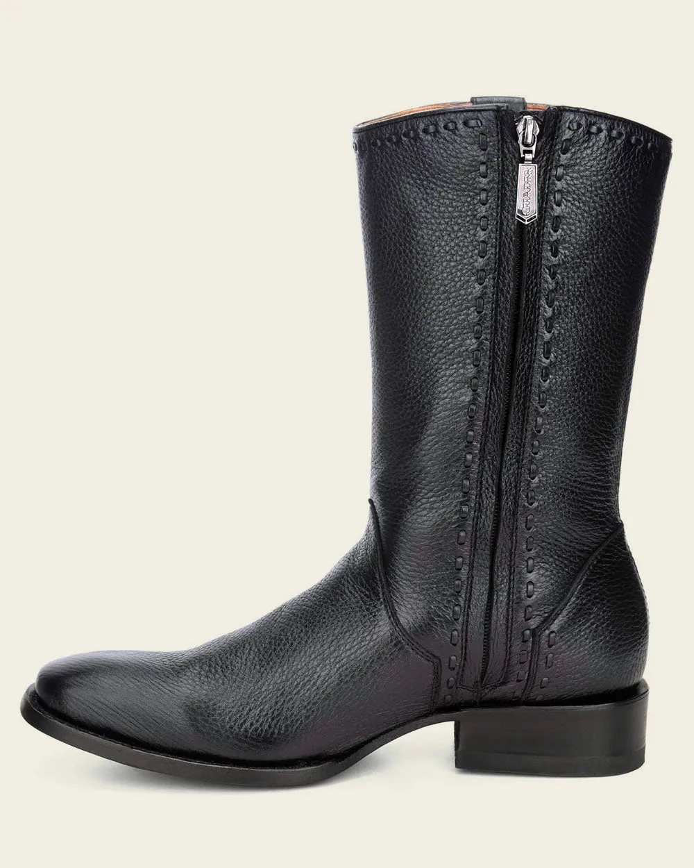 Dress engraved black boot