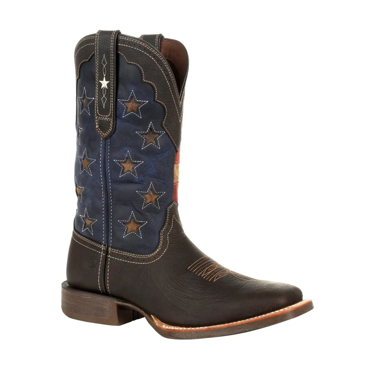 Durango Rebel Pro Men's Western Boots Ddb0303 In Dark Chestnut And Vintage Flag