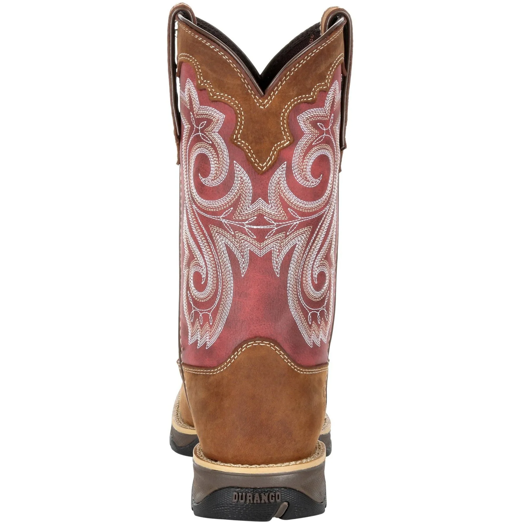 Durango Women's Lady Rebel 10" Sqr Toe Western Boot- Rusty Red- DRD0349