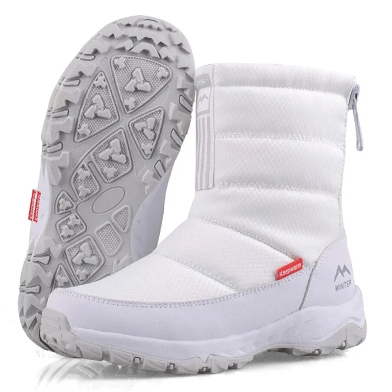 Dyavor Waterproof Women Snow Boots Nonslip Plush Orthopedic Shoes