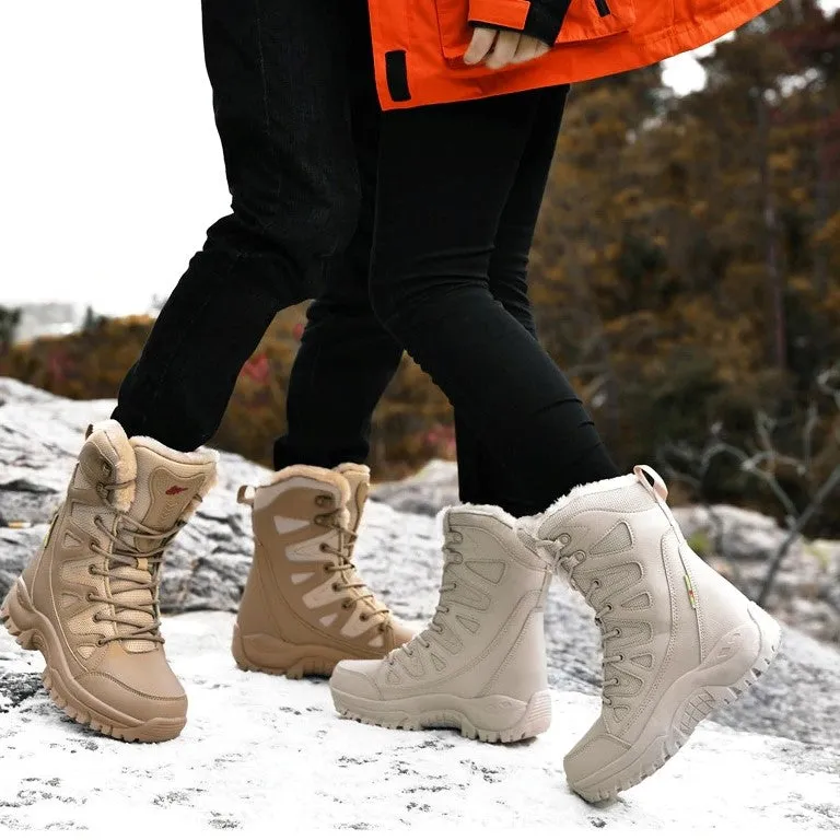 Dyavor Women Snow Boots Fur Lined Orthopedic Shoes