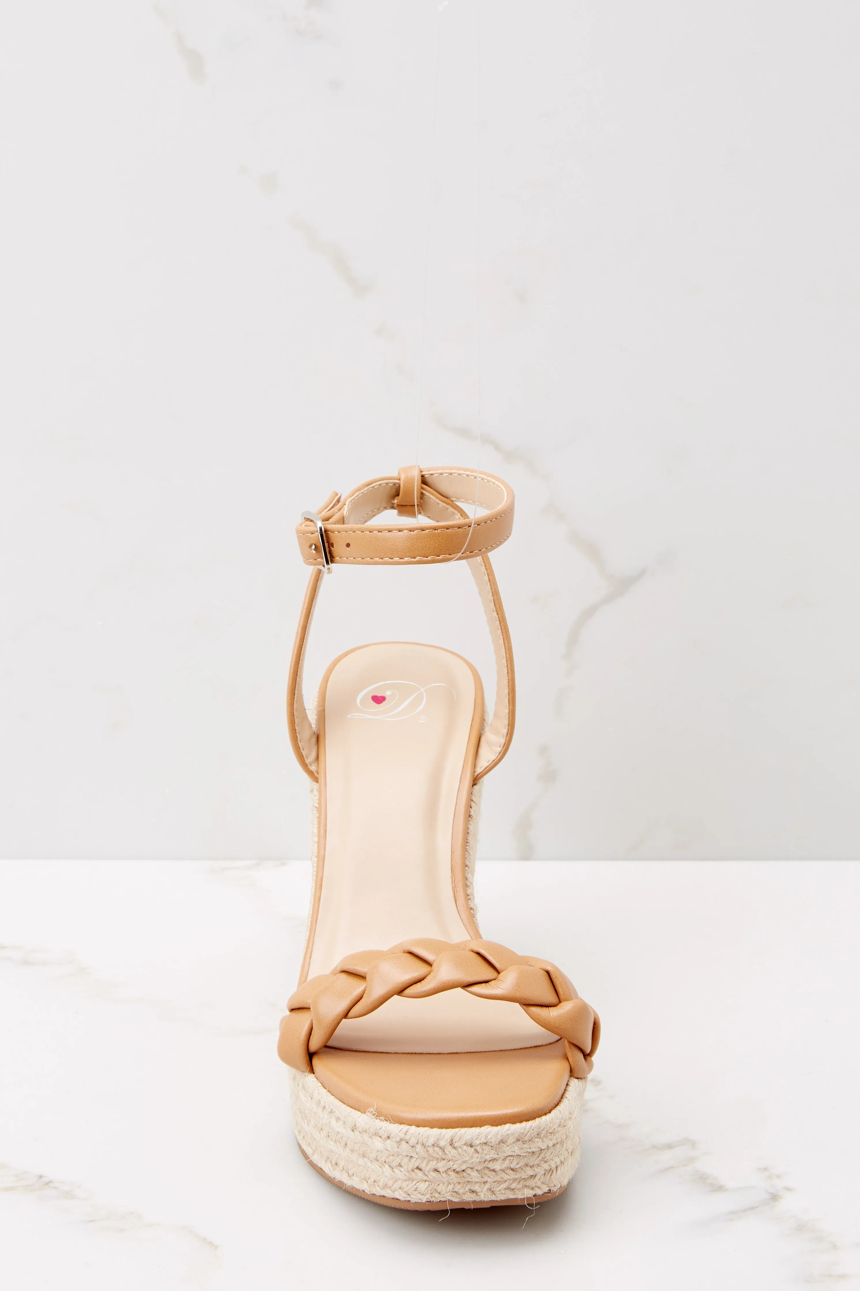 Ease Into It Tan Wedge Sandals