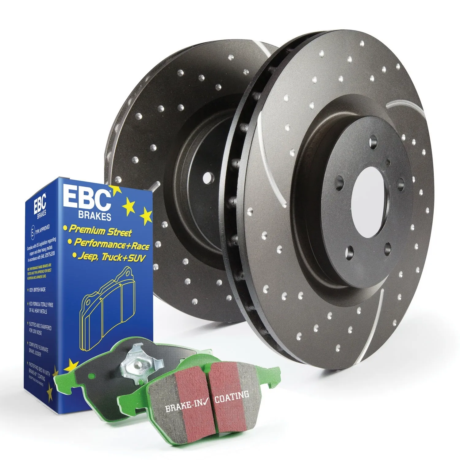 EBC Brakes S10KR1118 S10 Kits Greenstuff 2000 and GD Rotors