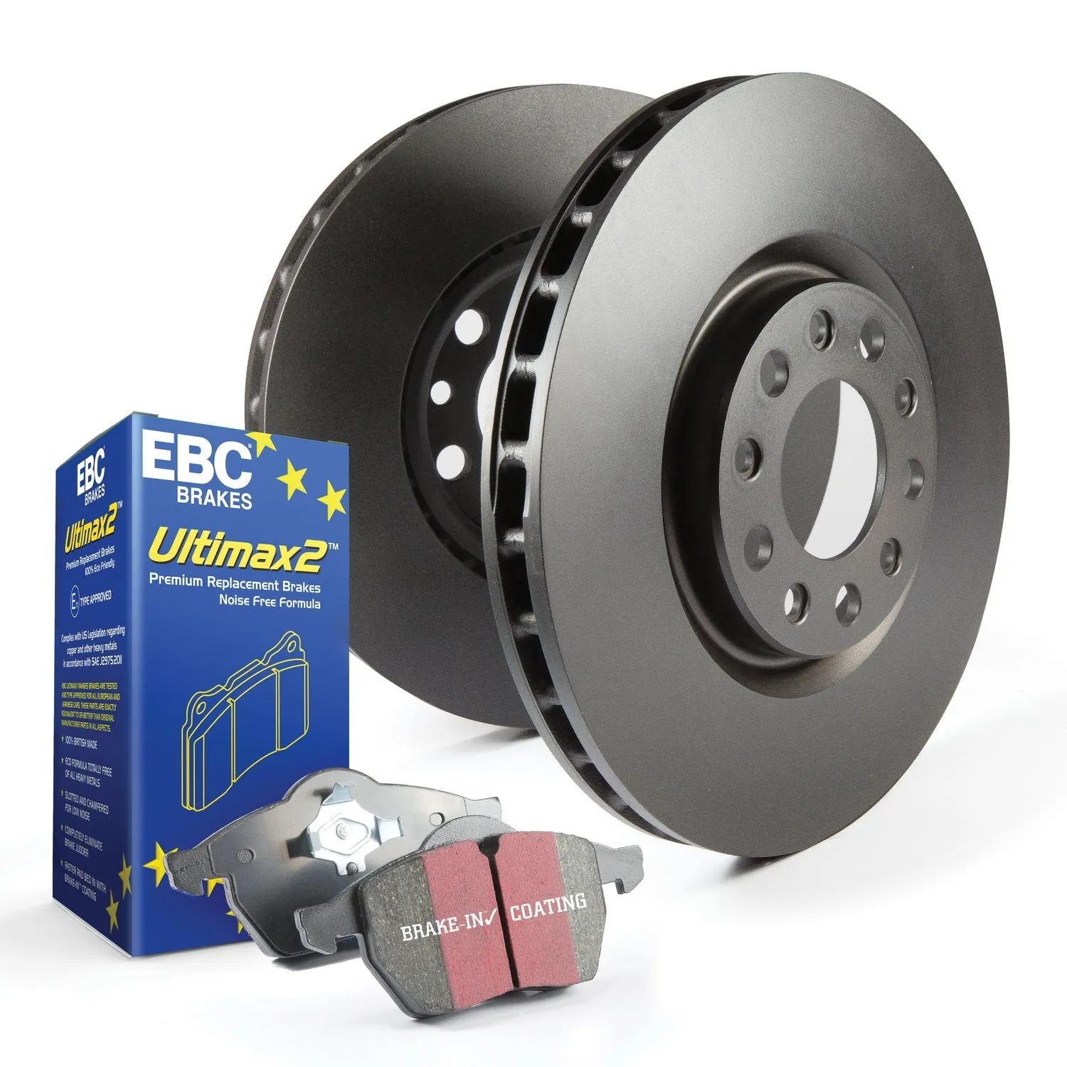 EBC Brakes S1KF1411 S1 Kits Ultimax 2 and RK Rotors