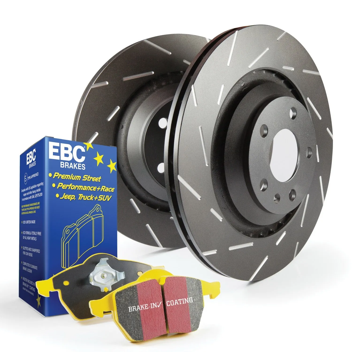 EBC Brakes S9KF1365 S9 Kits Yellowstuff and USR Rotors