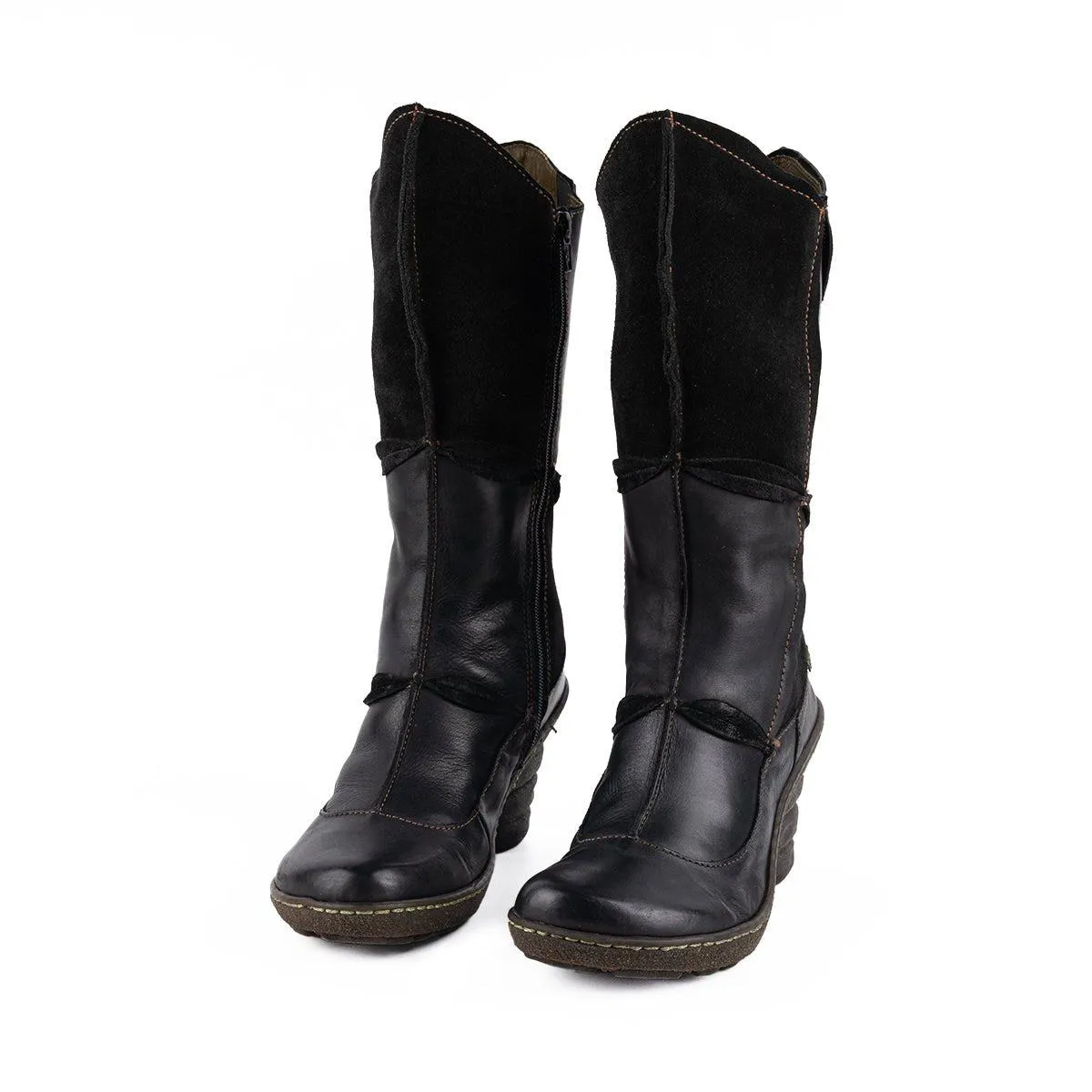 El Naturalista High Boots Suede Black Colour For Women