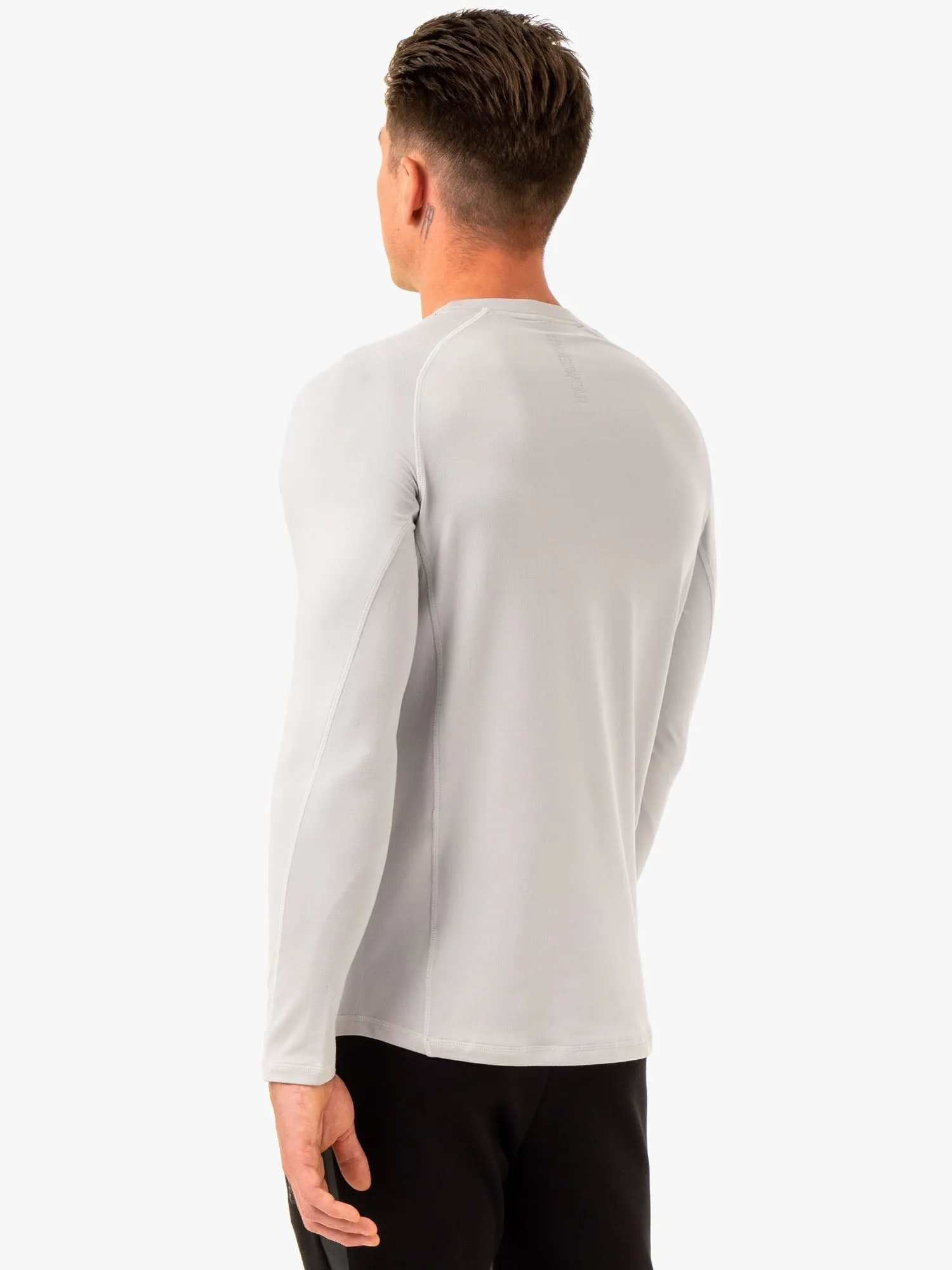 Enhance Long Sleeve Training Top - Snow Grey